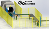 3D Model From Industry: Airport Bomb Detection Unit: OEM Belt Conveyors, Modular Bomb Detection System, 3D Workers