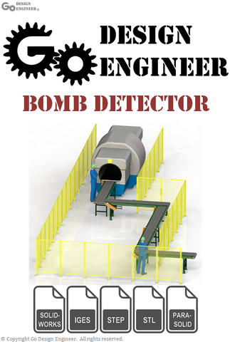 3D Model From Industry: Airport Bomb Detection Unit: OEM Belt Conveyors, Modular Bomb Detection System, 3D Workers